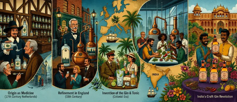 The History of Gin: From Europe to India’s Craft Gin Revolution